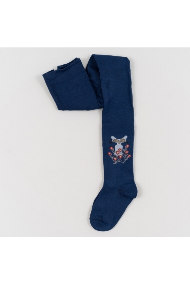 Колготки для дівчинки синій бавовна