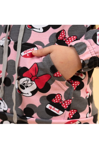 Костюм для дівчинки рожевий двонитка - 2