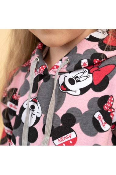 Костюм для дівчинки рожевий двонитка - 3