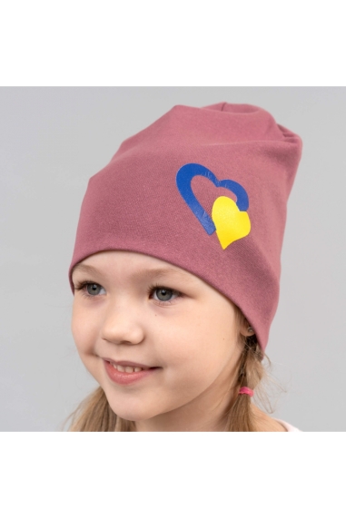 Шапка для дівчинки ліловий стретч