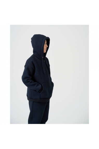 Костюм для хлопчика темно-синій тринитка на флісі - 2