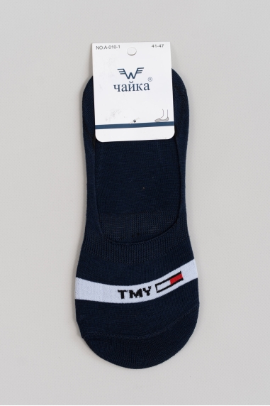 Сліди для чоловіків темно-синій бавовна