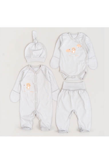 Комплект для новонароджених світло-сірий кулір