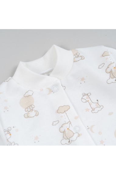 Кофтинка ясельна молочний Слоніки інтерлок - 1