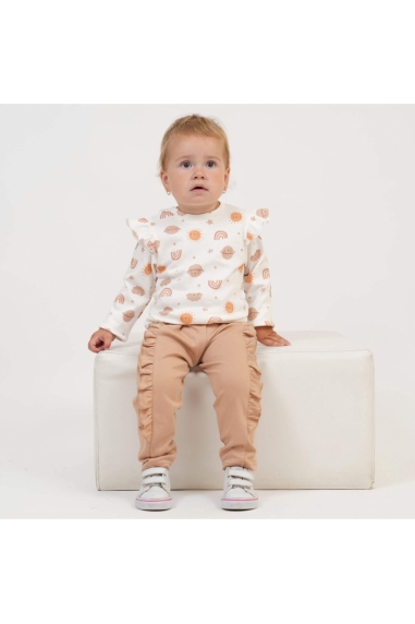 Костюм для дівчинки Планети пісочний інтерлок