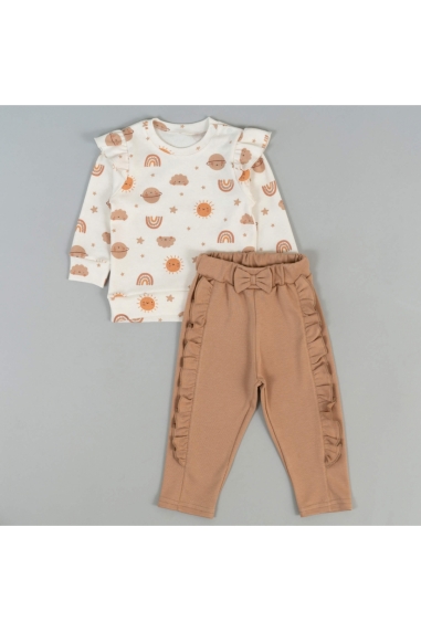 Костюм для дівчинки Планети пісочний інтерлок - 2