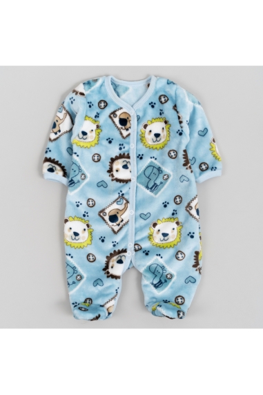 Пухнастий чоловічок для малят Леви блакитний велсофт