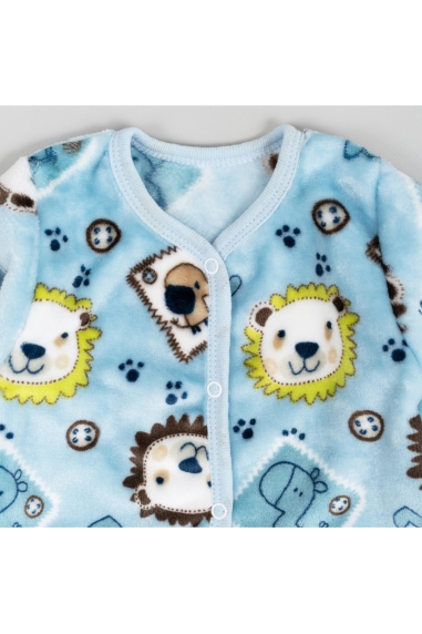 Пухнастий чоловічок для малят Леви блакитний велсофт - 1