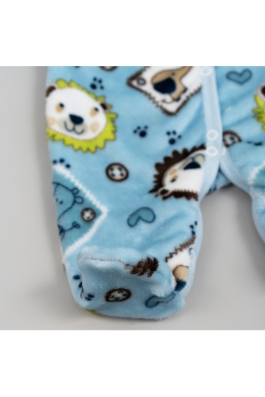 Пухнастий чоловічок для малят Леви блакитний велсофт - 3