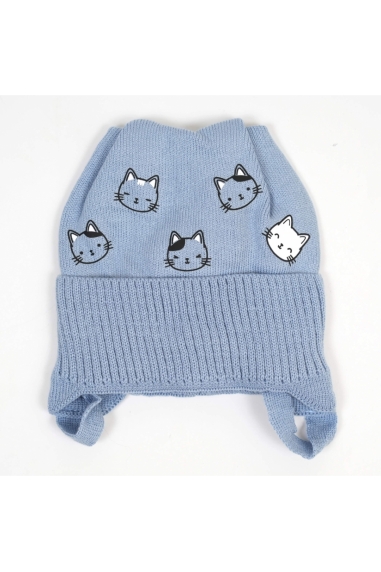 Шапочка для хлопчика блакитний стрейч