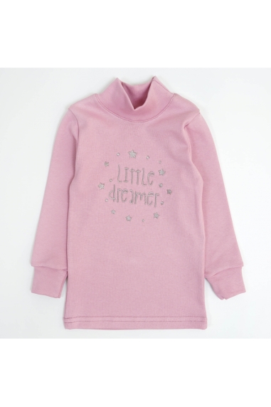 Гольф  для дівчинки Little Dreamer рожевий стретч начісний