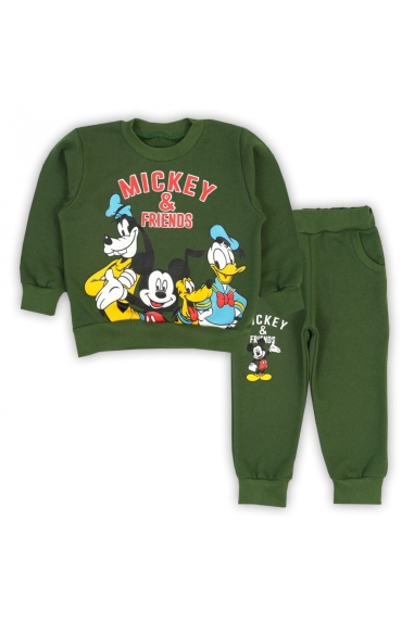 Костюм дитячий зелений начіс (футер)