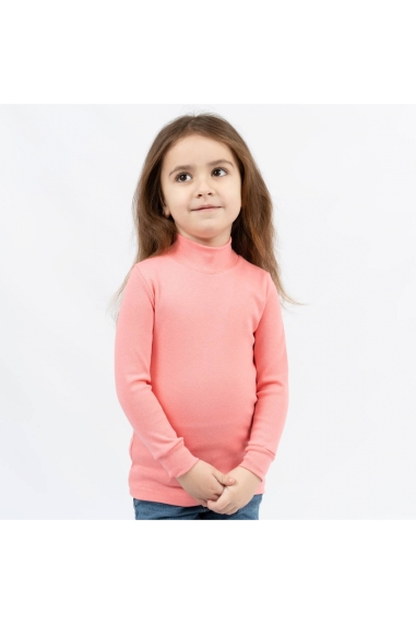 Гольф для дівчаток кораловий стретч