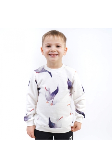 Джемпер для хлопчика Чайки білий тринитка петля