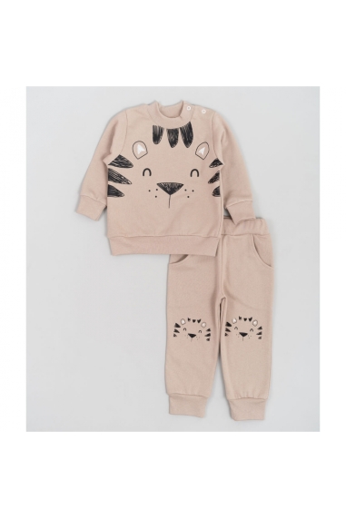 Костюм для малят Ведмедики бежевий начіс (футер)