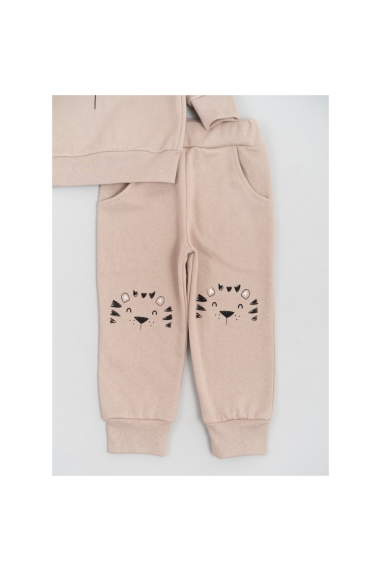 Костюм для малят Ведмедики бежевий начіс (футер) - 1