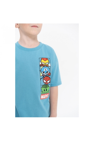 Футболка для хлопчика бірюза кулір-двонитка - 1