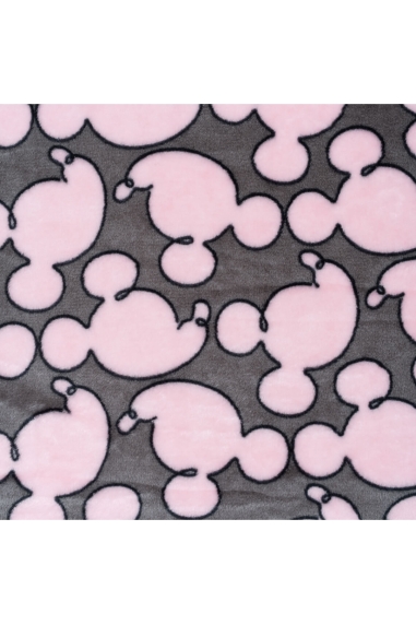 Пухнастий плед ясельний Мікі сірий велсофт - 1