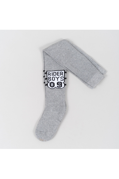 Колготки для хлопчика сірий махра