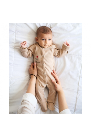 Комплект для новонароджених бежевий інтерлок