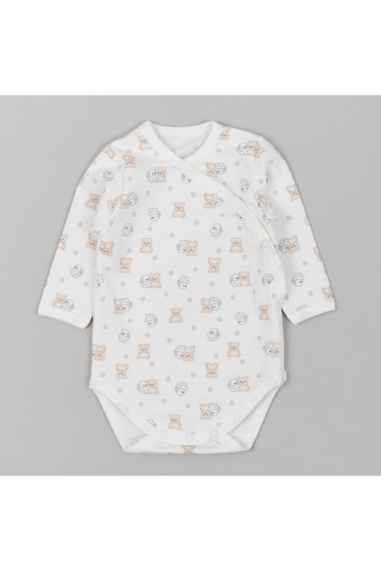 Боді для малят Зайки молочний начіс (футер)