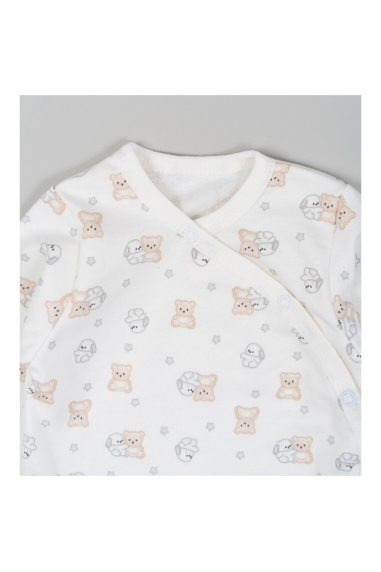 Боді для малят Зайки молочний начіс (футер) - 2