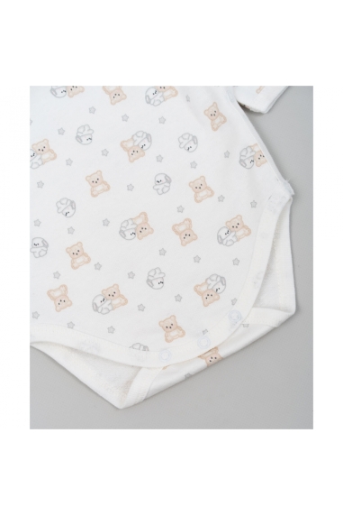 Боді для малят Зайки молочний начіс (футер) - 3