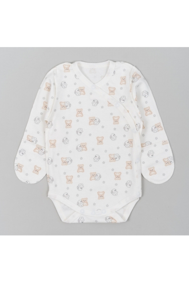 Боді для малят Зайки молочний начіс (футер) - 4