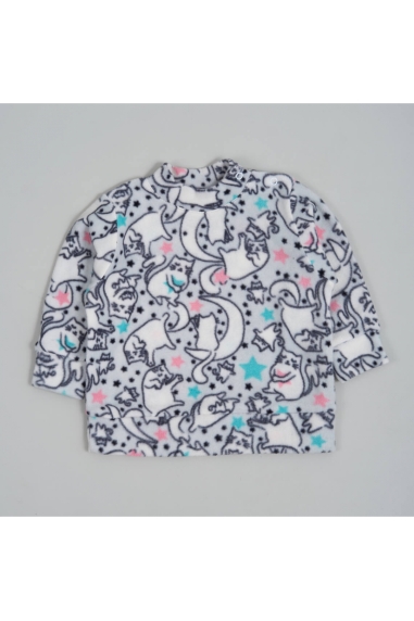 Джемпер для дівчинки Киці  сірий флис