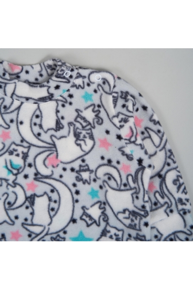 Джемпер для дівчинки Киці  сірий флис - 1