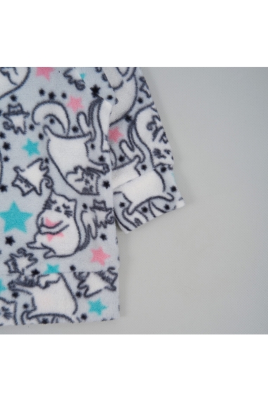 Джемпер для дівчинки Киці  сірий флис - 2