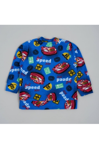 Джемпер для хлопчика Машинки  синій флис