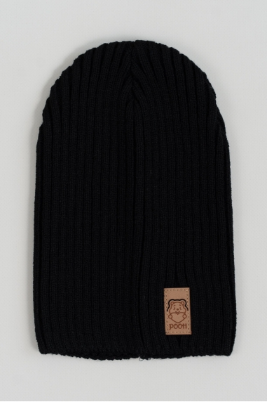 Шапка для хлопчика чорний в'язка