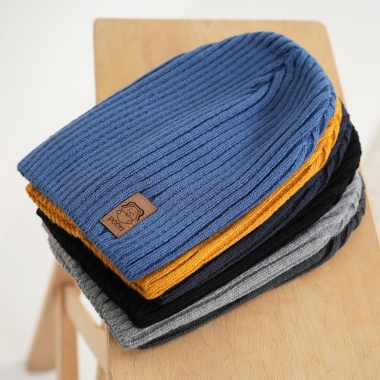 Шапка для хлопчика чорний в'язка