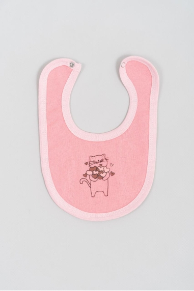 Слинявчик дитячий Котик кораловий начіс (футер)