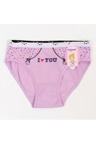 Трусики для дівчинки бузковий стретч-кулір