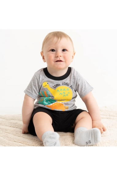 Костюм для хлопчика Діно сірий кулір