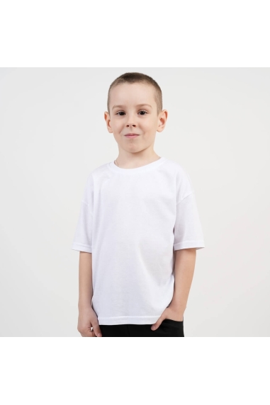 Футболка оверсайз дитяча білий кулір