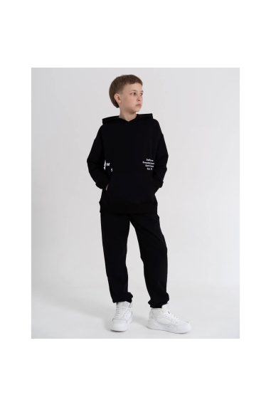 Костюм для хлопчика чорний двонитка