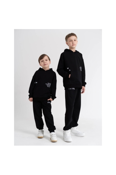 Костюм для хлопчика чорний двонитка - 12