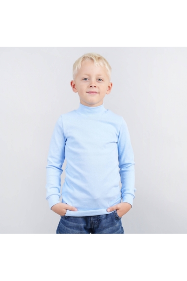 Гольф  для хлопчика світло- блакитний стрейч