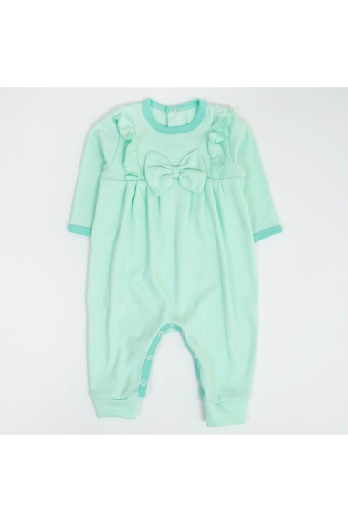 Комбінезон для дівчинки Бант ментоловий інтерлок