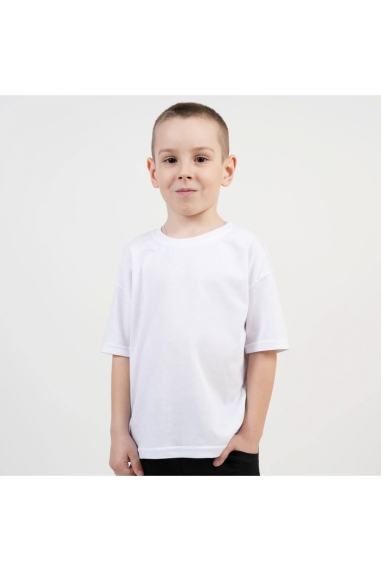 Футболка для хлопчика білий кулір