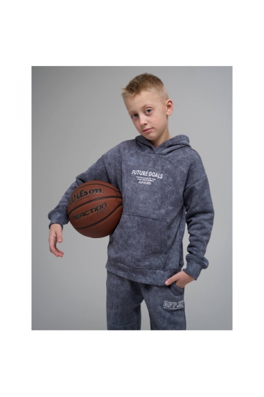 Костюм підлітковий графіт тринитка на флісі - 5