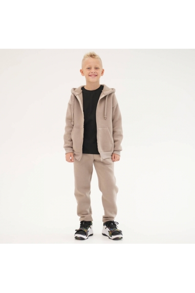 Костюм для хлопчика бежевий тринитка на флісі