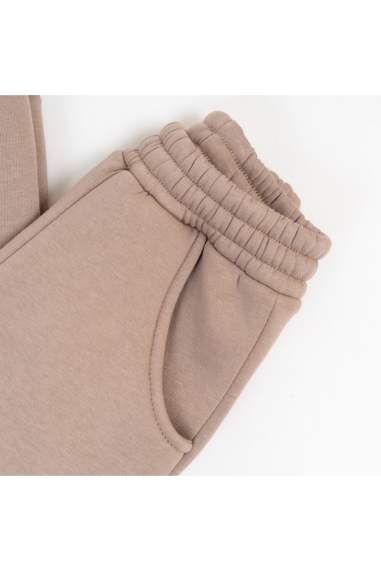 Костюм для хлопчика бежевий тринитка на флісі - 5