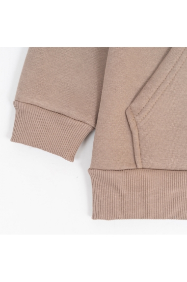 Костюм для хлопчика бежевий тринитка на флісі - 6