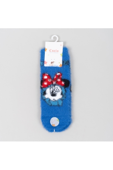Шкарпетки для дівчинки синій в‘язка