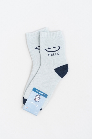 Шкарпетки для хлопчика світло сірі махра