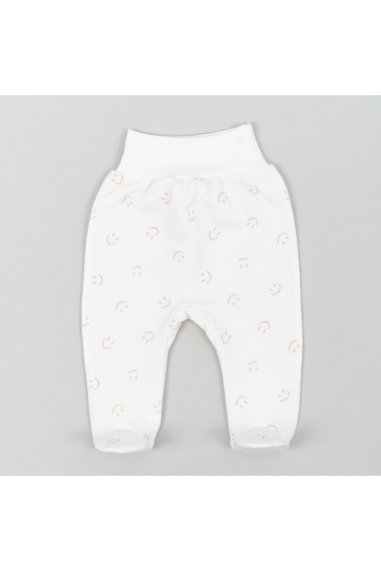 Повзунки для малят молочний Смайлик начіс (футер)